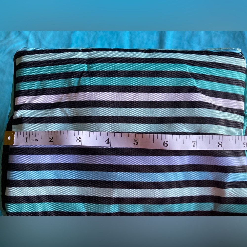 PACKIT Striped Insulated Lunch Bag Backpack- Blue, Green, Black NWT - Picture 8 of 12